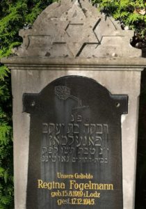 Grabstein mit Davidstern im jüdischen friedhof Gauting