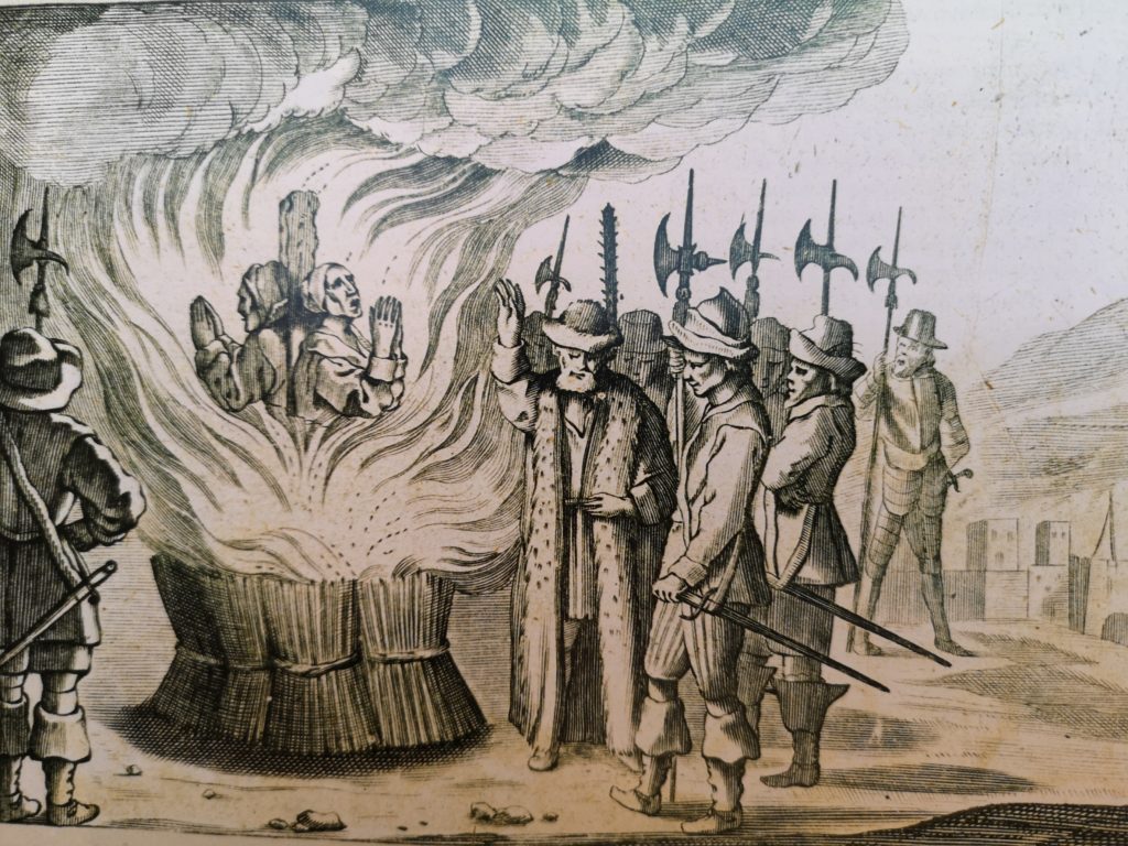 Waldenserfrauen werden verbrannt