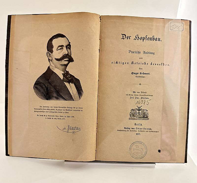 Hugo Lehnert "Der Hopfenbau" von 1877, Deutsches Hopfenmuseum Wolnzach