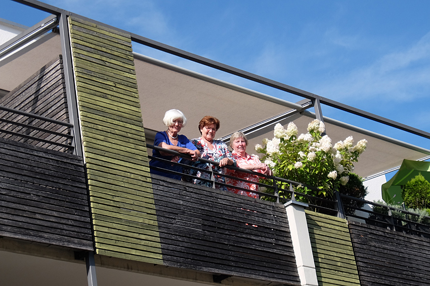 Traudl Maier, Erika Späth und Maria Hentschel